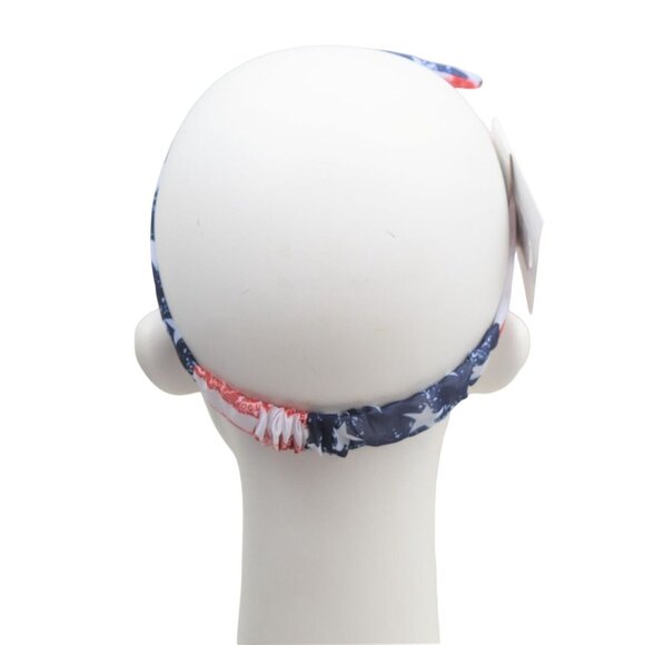Claires Knotted Headwrap Headband Patriotic Flag Red White Blue Stars Stripes - Picture 4 of 4